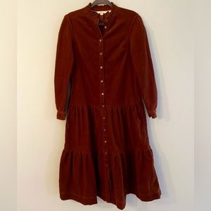 Boden maxi velvet brown dress. Perfect condition